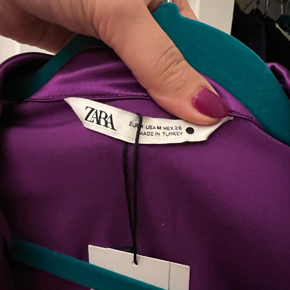 Purple Zara shirt